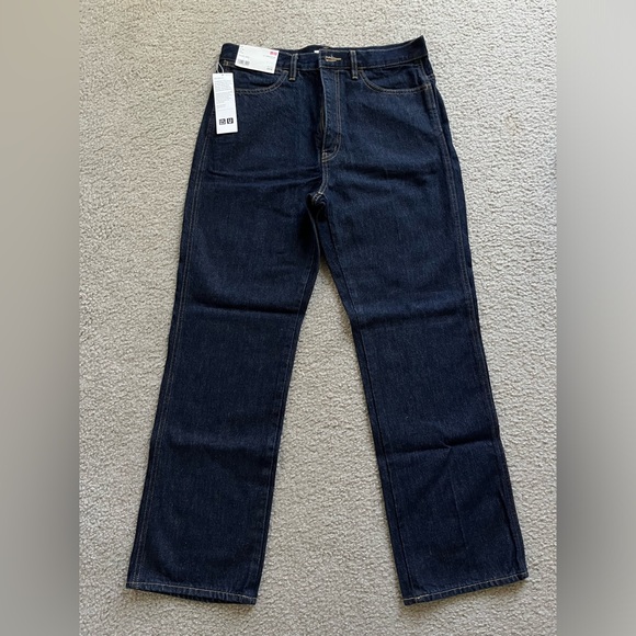 NWT Uniqlo U x Lemaire Straight Fit Blue Jeans Size 31 - Picture 2 of 5